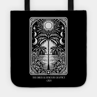 Tropical nature in tarot card style Tote