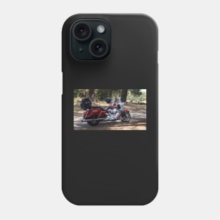 Motor Bike at Magpie Springs by Avril Thomas Phone Case