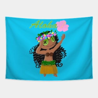 Hawaii Hula Girl Tapestry