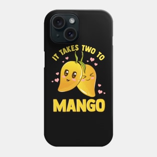 It Takes Two To Mango Funny Fruit Tango Pun Phone Case