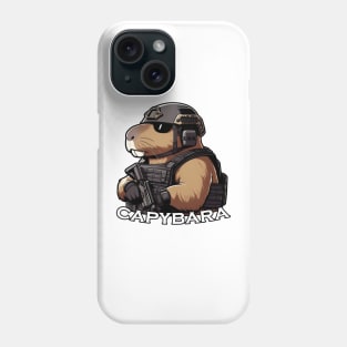 tactical capybara Phone Case