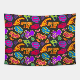 Dinosaur Stickers Vibrant Tapestry