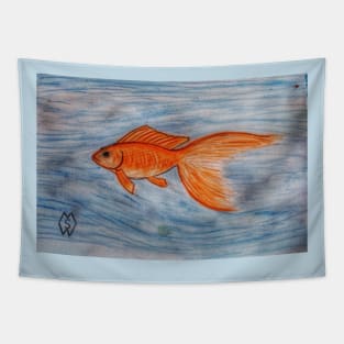 Fancy Goldfish Study Tapestry