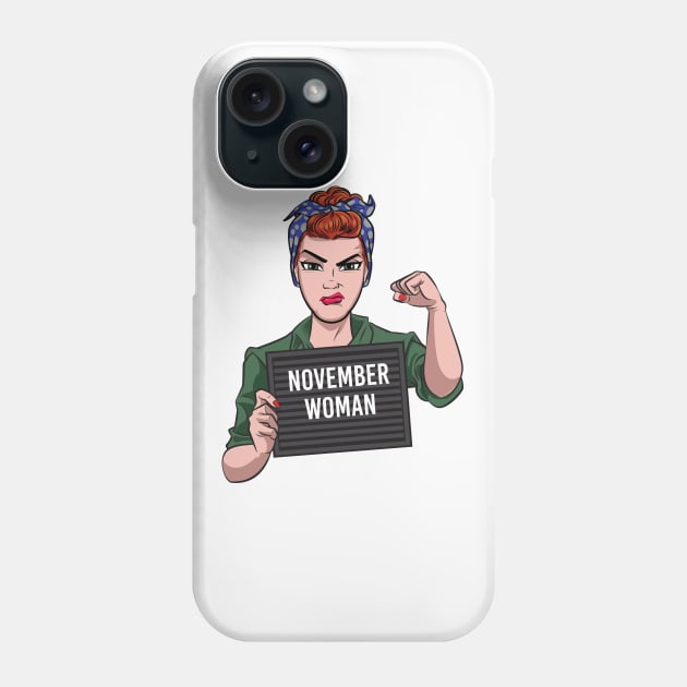 November Woman Phone Case by Surta Comigo