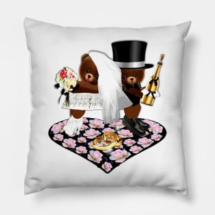 Wedding Celebration Bears Pillow