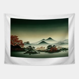 Japan landscape Tapestry