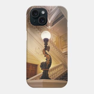 stairwell with vintage lamps Phone Case