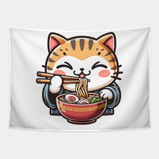 Ramen Is My Favourite Japanese Cat lover Tapestry