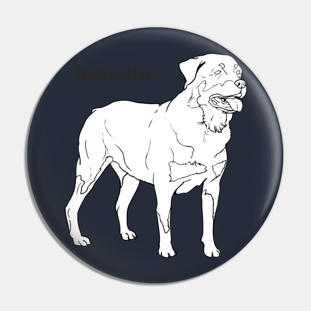 Rottweiler Pin by eRDe