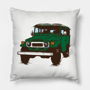 FJ40 Green Pillow