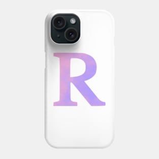 The Letter R Pink and Purple Phone Case