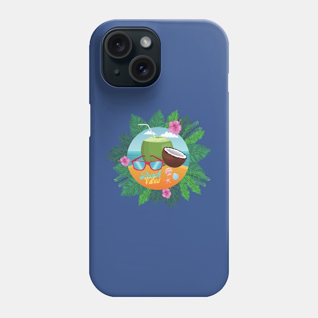 Beach vibes Phone Case by Funnysart