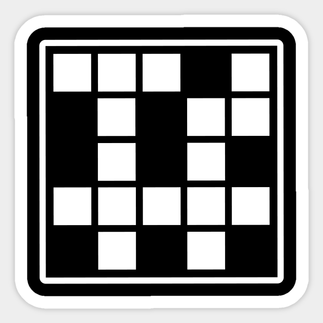 Crossword Puzzle Crossword Puzzles Sticker Teepublic Uk