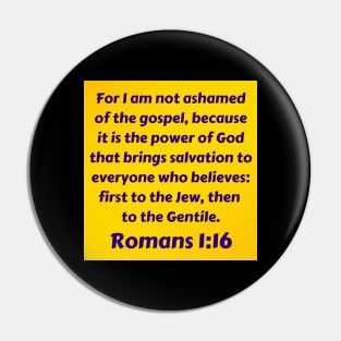 Bible Verse Romans 1:16 Pin