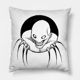 Out of your hole (Black and white) Pillow