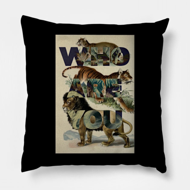 Who are you Pillow by SAN ART STUDIO 