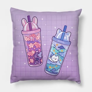 Patchi & Biru Water Bottles Pillow