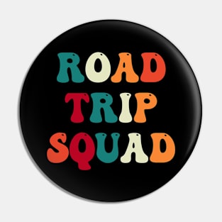 Road Trip Squad Summertime Vacation Getaway 2023 Retro Pin