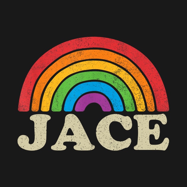 Jace - Retro Rainbow Flag Vintage-Style by ermtahiyao	