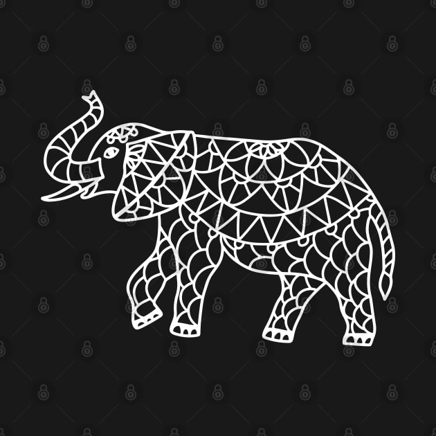 Mandala Elephant by Satic