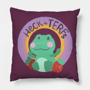 Froggie heck all TERFs Pillow