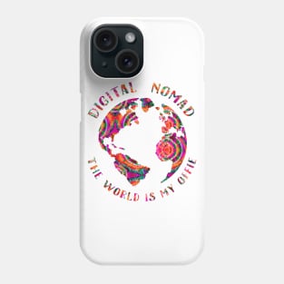 The world is my office Phone Case