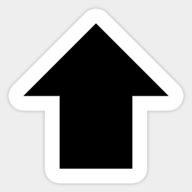 Limited Edition Exclusive Arrow Pointing Up Arrow Pointing Up Sticker Teepublic