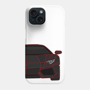 AVENTADOR RED AND BLACK Phone Case