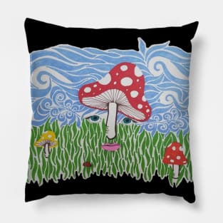 Mushroom Face Pillow