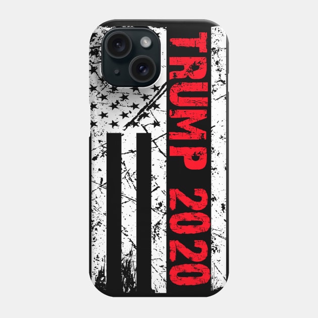 Trump 2020 American Flag Phone Case by Barnard