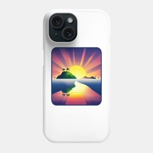 Tropical Island Sunrise - Tropical Vibes Phone Case