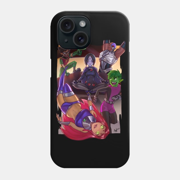 Teen Titans, GO! For Pizza Phone Case by Lushie