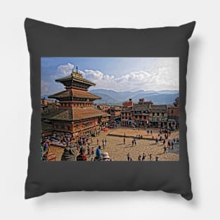 Taumadhi Square. Bhaktapur. Nepal Pillow