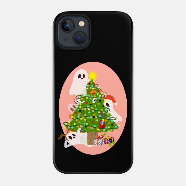 Halloween and Christmas - Christmas Ghost - Phone Case