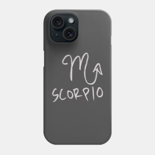 Hand Drawn Scorpio Zodiac Signs Phone Case