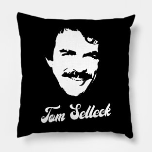 Tom Selleck pop art portrait Pillow