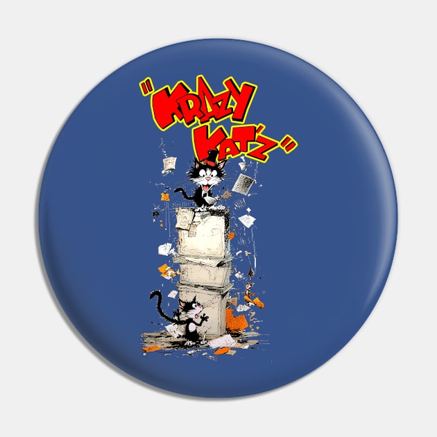 Krazy Kat from the Comics Cover Pin by enyeniarts