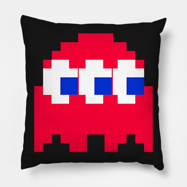 Three-Eyed Ghost Pillow by DesignsByDrew