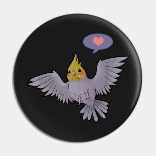 Cockatiel Love Pin