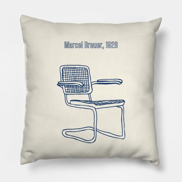 Mid-century Modern Iconic Chair Pillow by yourstruly