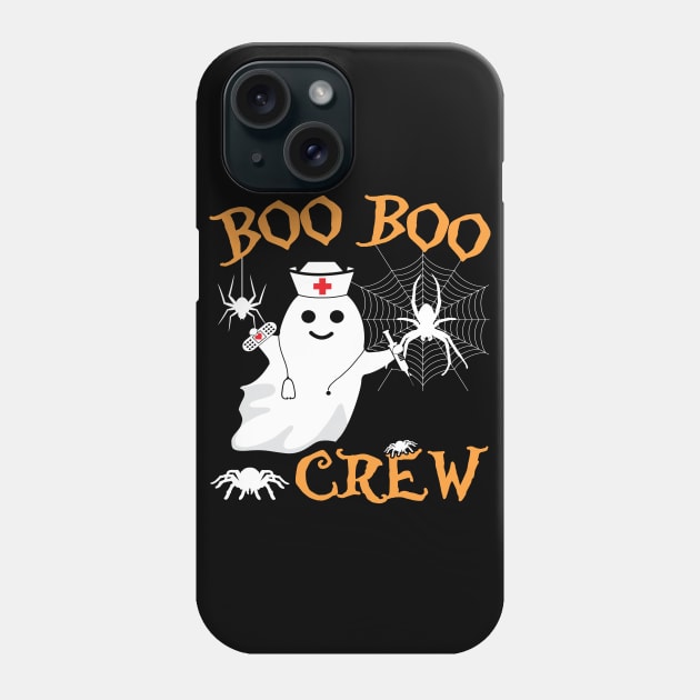 Spooky Boo Boo Crew Spider Web Emergency Medical. Phone Case by Maxx Exchange