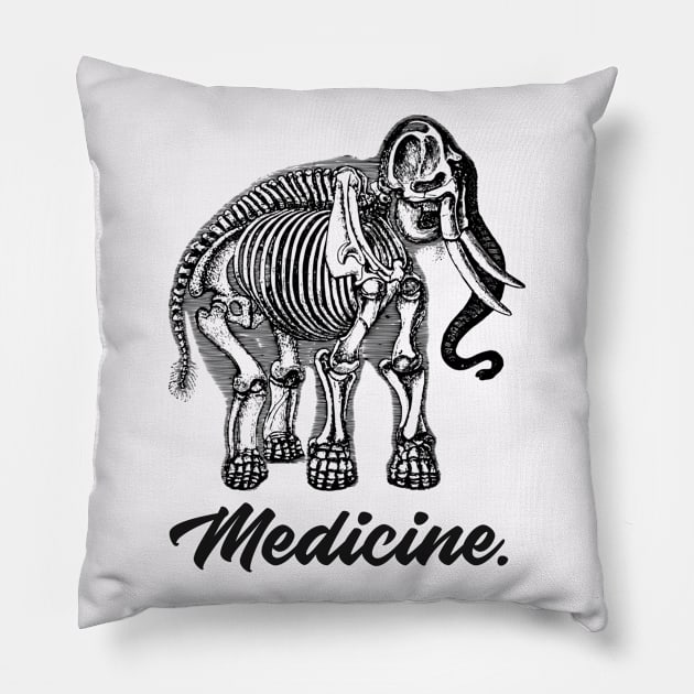 Medicine Anatomy Elephant - Medical Student in Medschool Pillow by Medical Student Tees