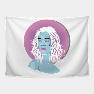 Blue Girl Tapestry