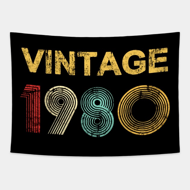 VINTAGE 1980 Tapestry by AMOS_STUDIO