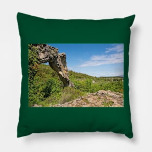 Kolac Rock Arch on Brac Island, Croatia Pillow