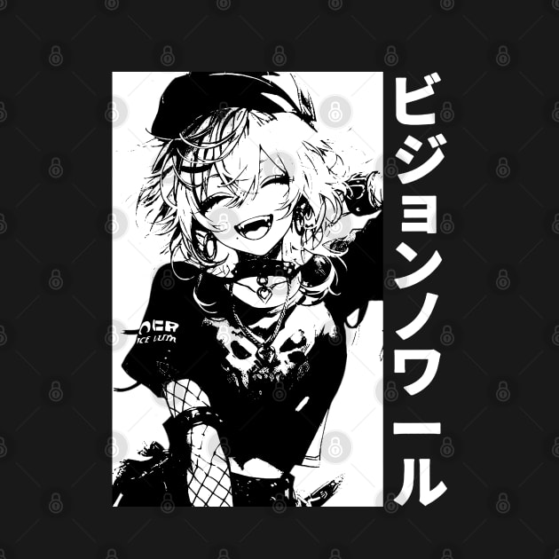 Goth Japanese Anime Manga Girl Grunge Streetwear EGirl Aesthetic by Neon Bang Bang