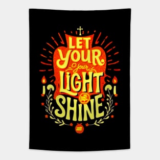 Let Your Light Shine KJV - Matthew 5:16 Tapestry