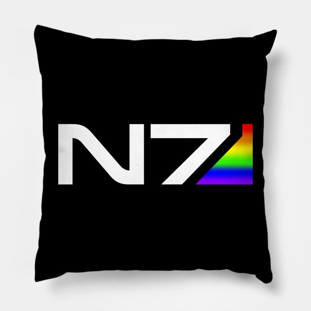 Rainbow N7 Pillow by SJAdventures