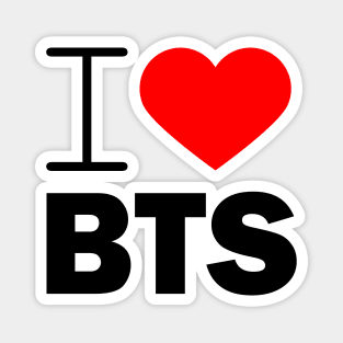 I LOVE BTS Magnet