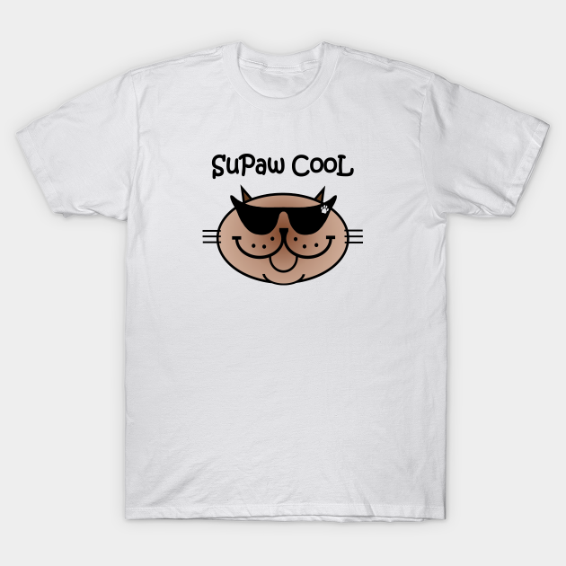 Discover SuPaw CooL - siamese cat - Super Cool Cat - T-Shirt